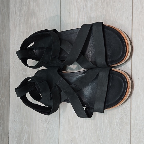 Merrell Women Juno Mid Ankle Strappy Leather Platform Sandals shoes sz 6 - Picture 4 of 11